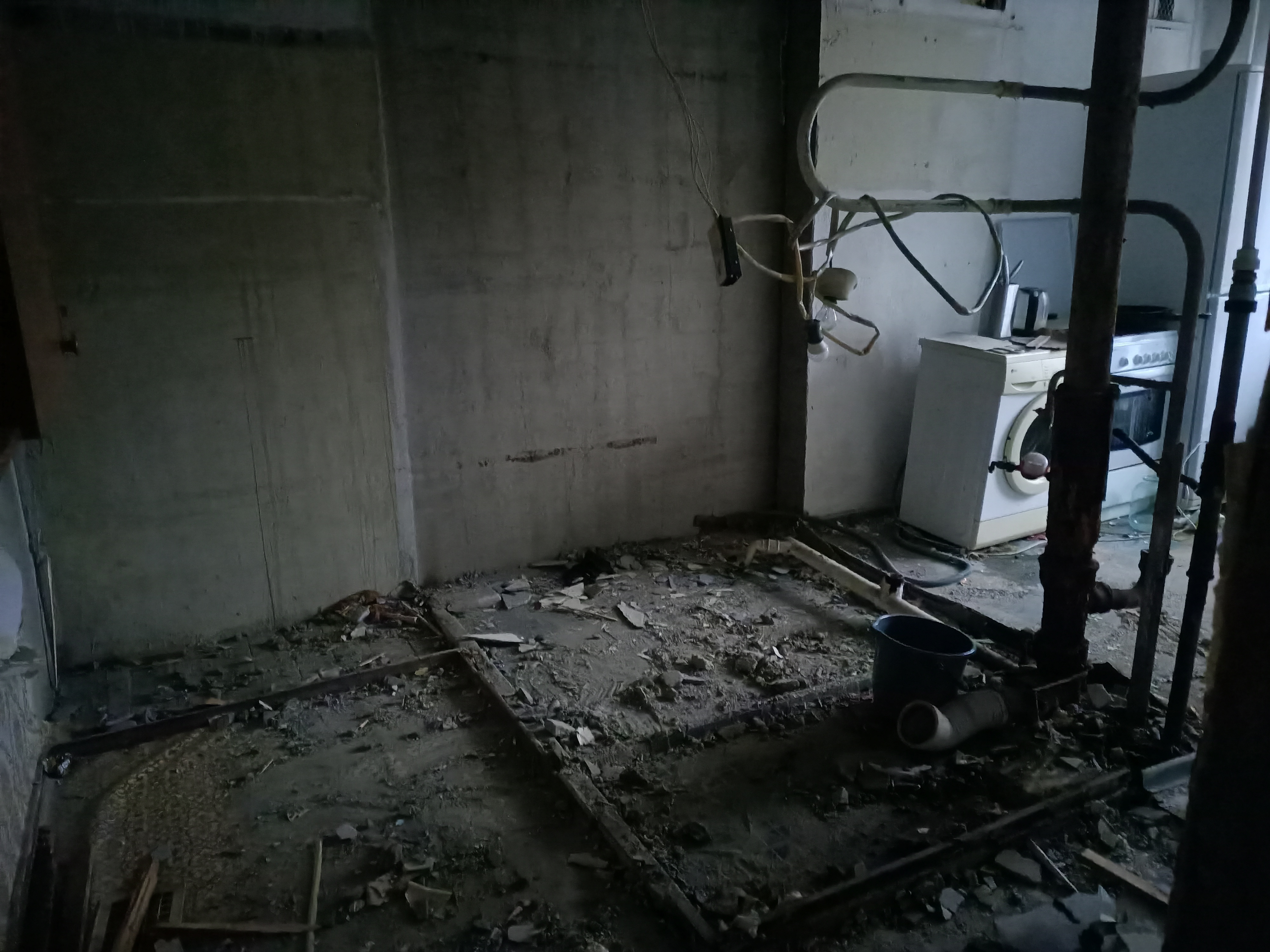 Демонтаж перегородок сан.узла и вывоз